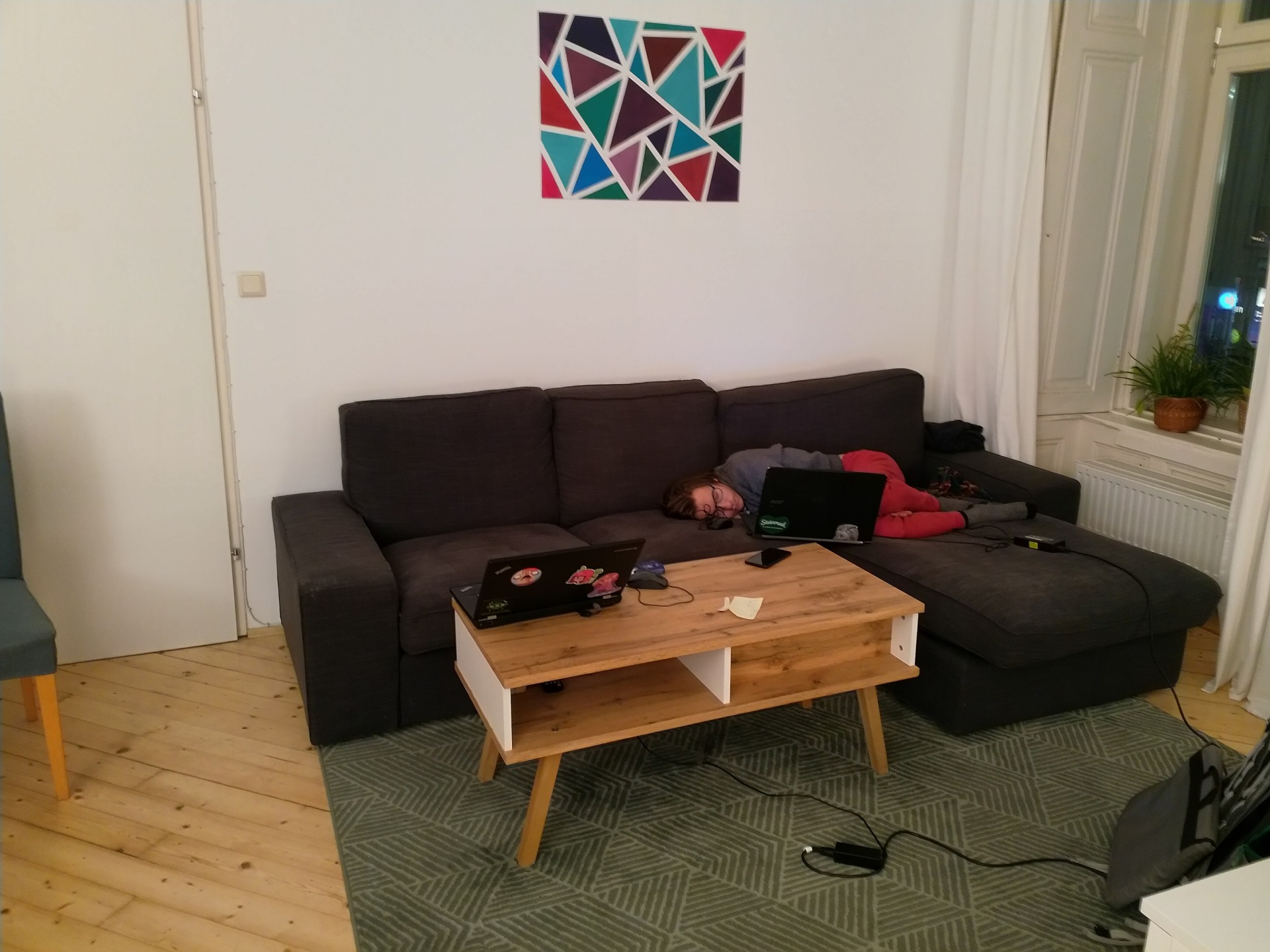 Florian sleeping like a baby