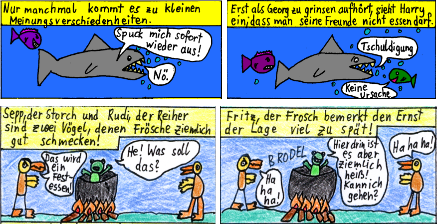 Ferdinand der Fisch und Fritz der Frosch